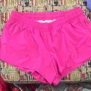 Fleo Pink Athletic Shorts Lightweight Moisture-Wicking